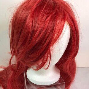Wig Redhead Long Bangs Theater Dress-up Halloween Costume Ariel Mermaid Cosplay